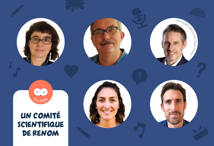 Les 5 portraits photos des experts du comité scientifique de Lili