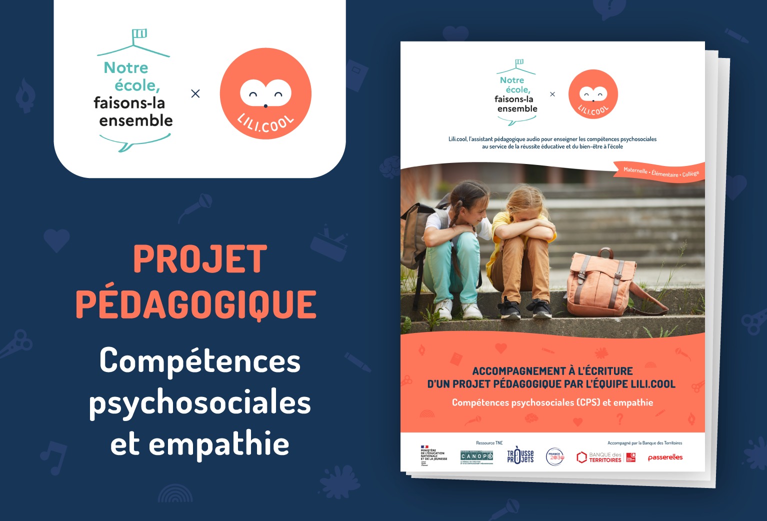 Visuel du projet NEFLE sur les CPS et l'empathie avec Lili