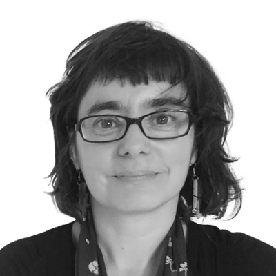 Photo portrait en noir et blanc d'Edwige CHIROUTER