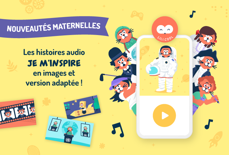 visuel d'une histoire maternelle Je m'inspire en version adaptée