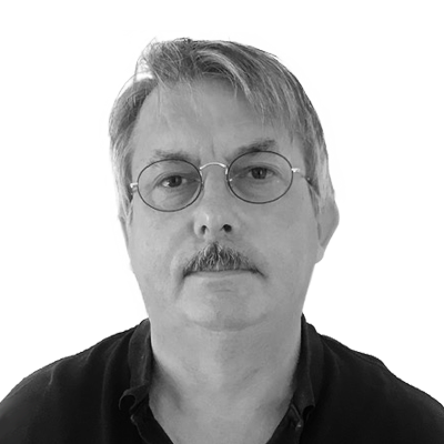 Photo portrait en noir et blanc de Jean-Charles PETTIER